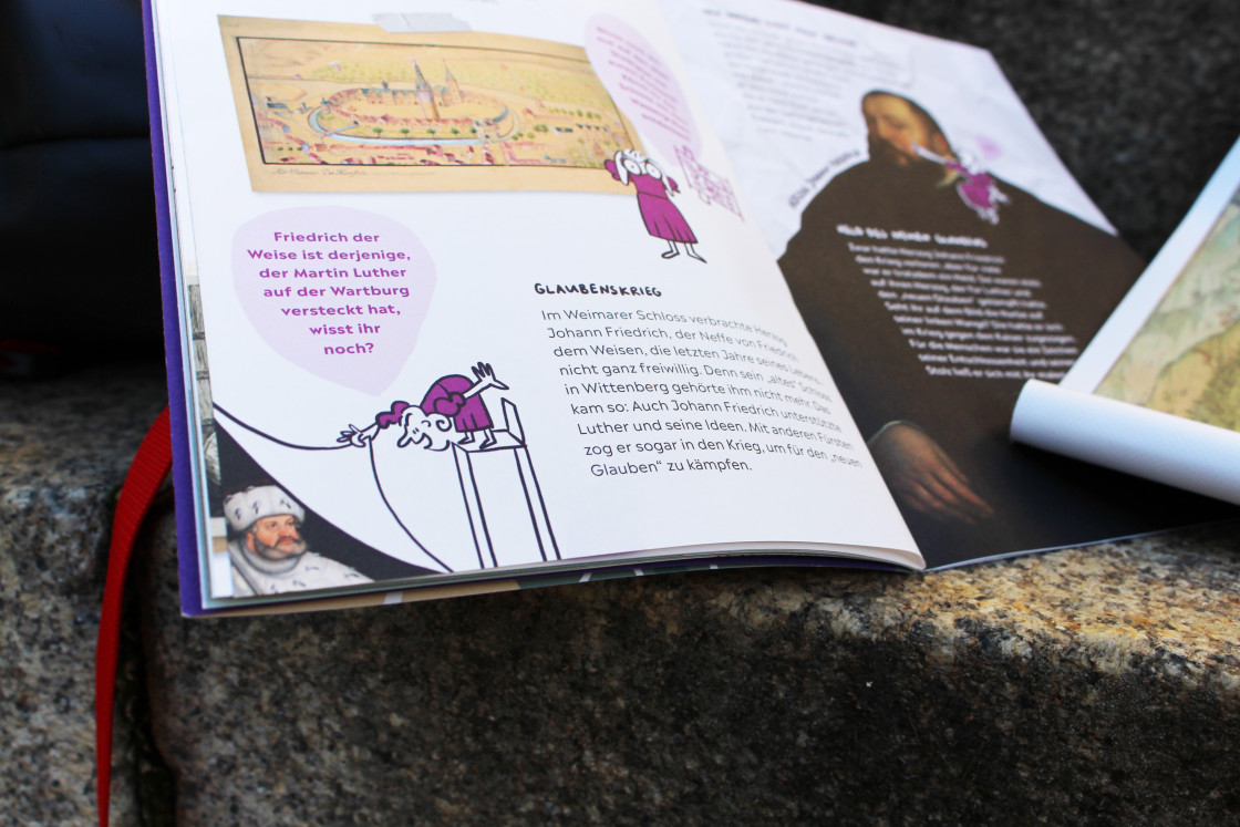 Detail des aufgeschlagenen Heftes.