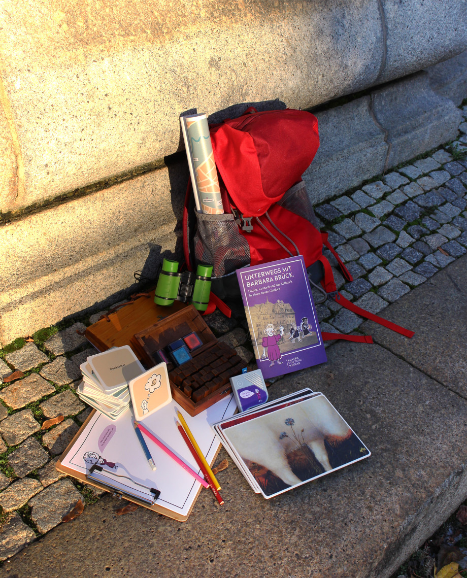 Alle Materialien des Entdeckerrucksacks.