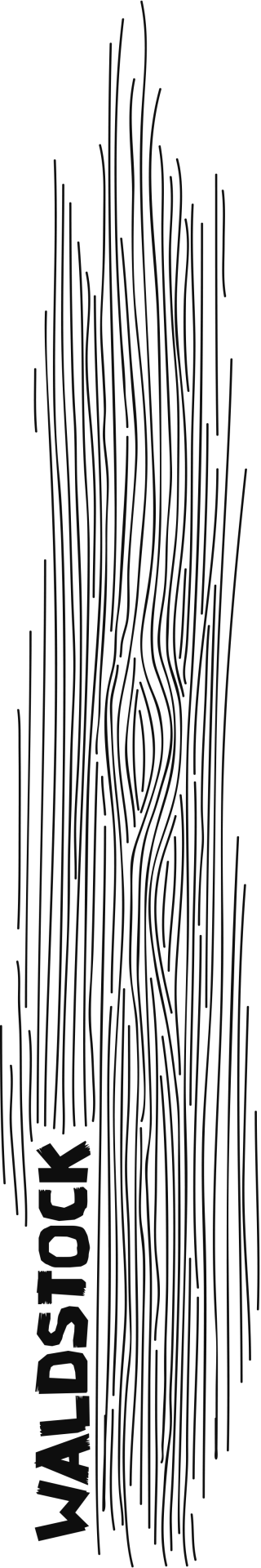 Abstraktes T-Shirt-Motiv: viele senkrechte Linien, ähnlich wie Baumrinde.