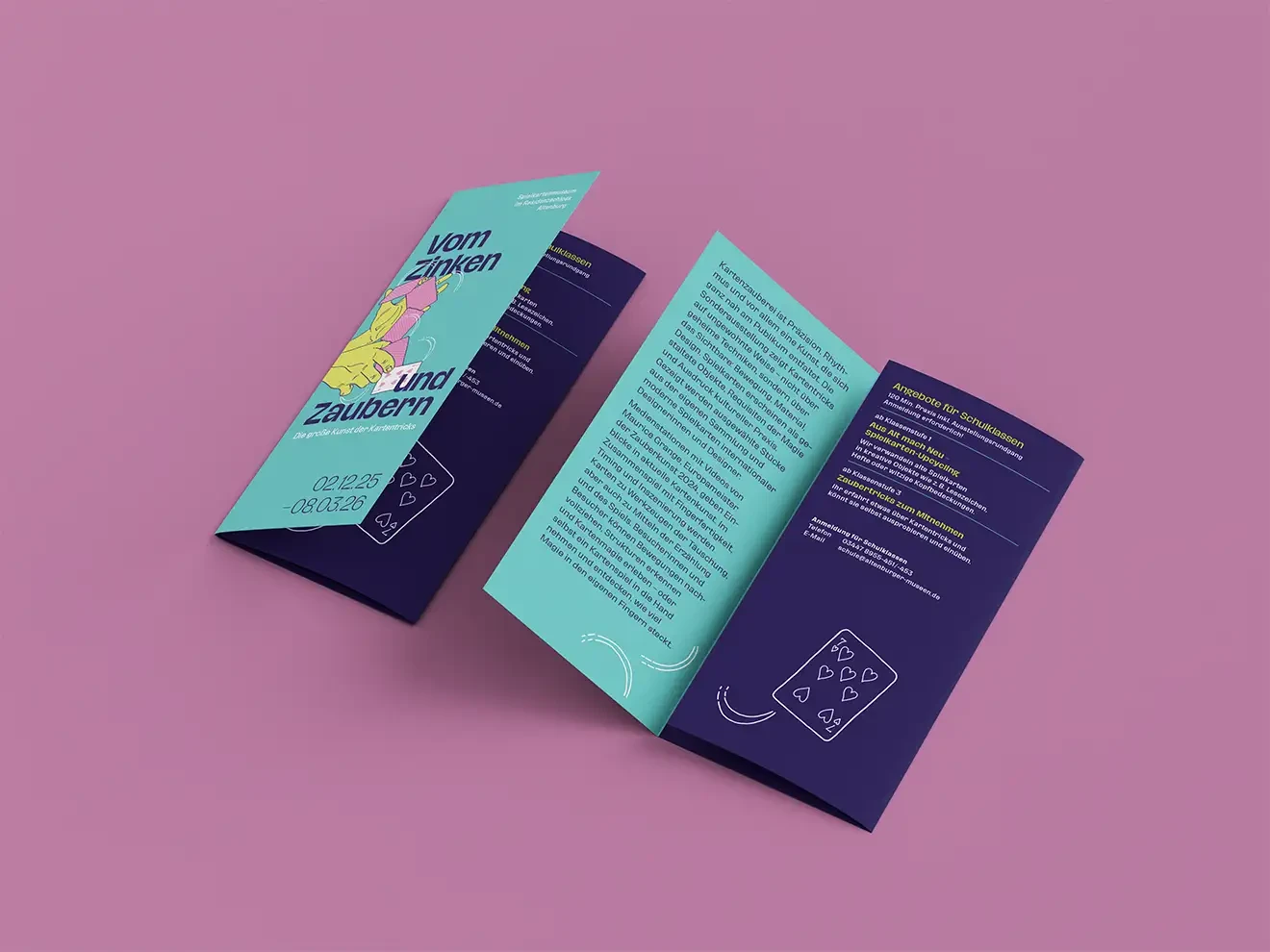 Programm-Flyer zur Ausstellung.